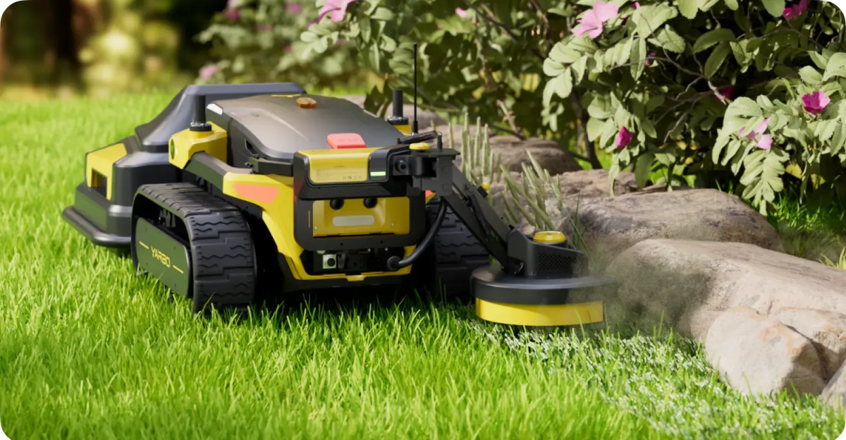The man with an army of Yarbo robot lawn mowers