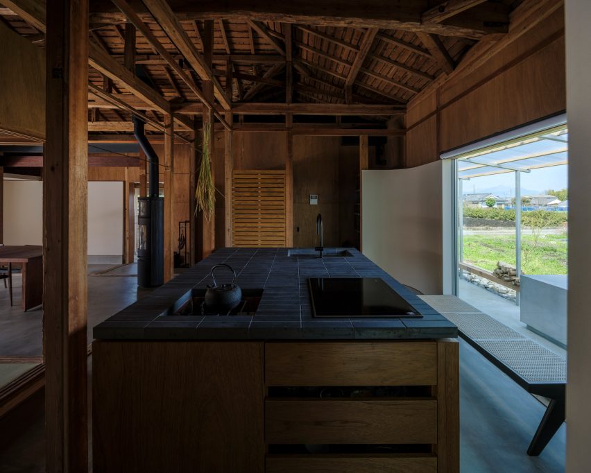 Kitchen space at home renovation by YNAS