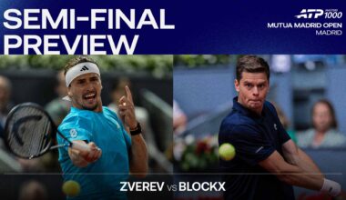 Alexander Zverev and Alexander Blockx will meet for the first time Friday in Madrid.