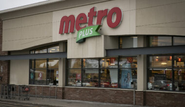 The outside of a Metro Plus grocery store.