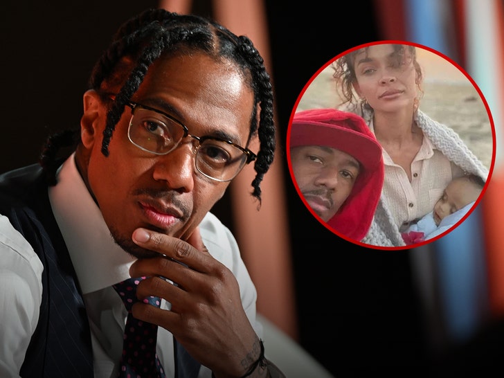 Nick Cannon and Alyssa Scott and baby zen insta getty 1