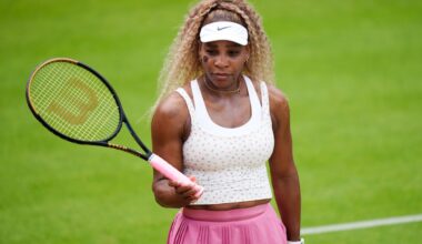 Serena Williams’ tennis comeback ends early with injury heartbreak at Queen’s