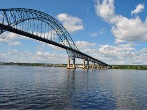 The Centennial Bridge in Miramichi, New Brunswick.