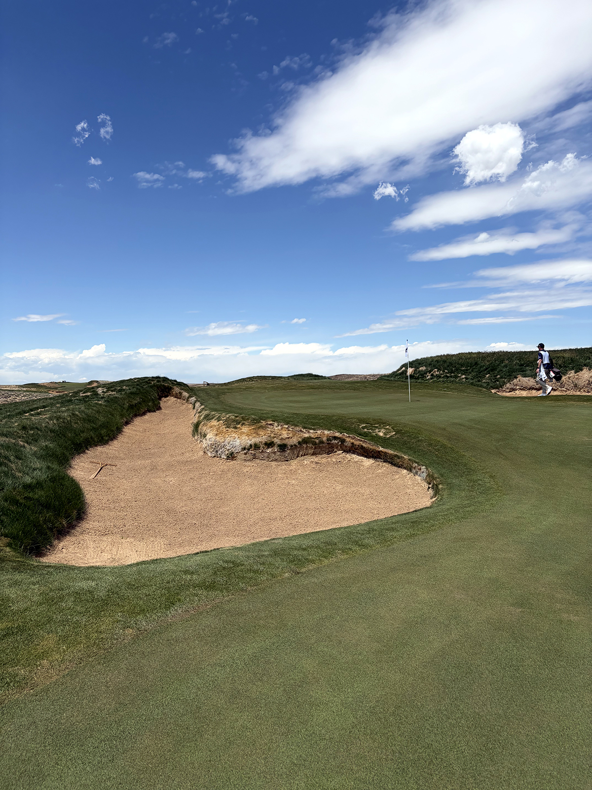 The 17th hole at Rodeo Dunes in Roggen, Colorado