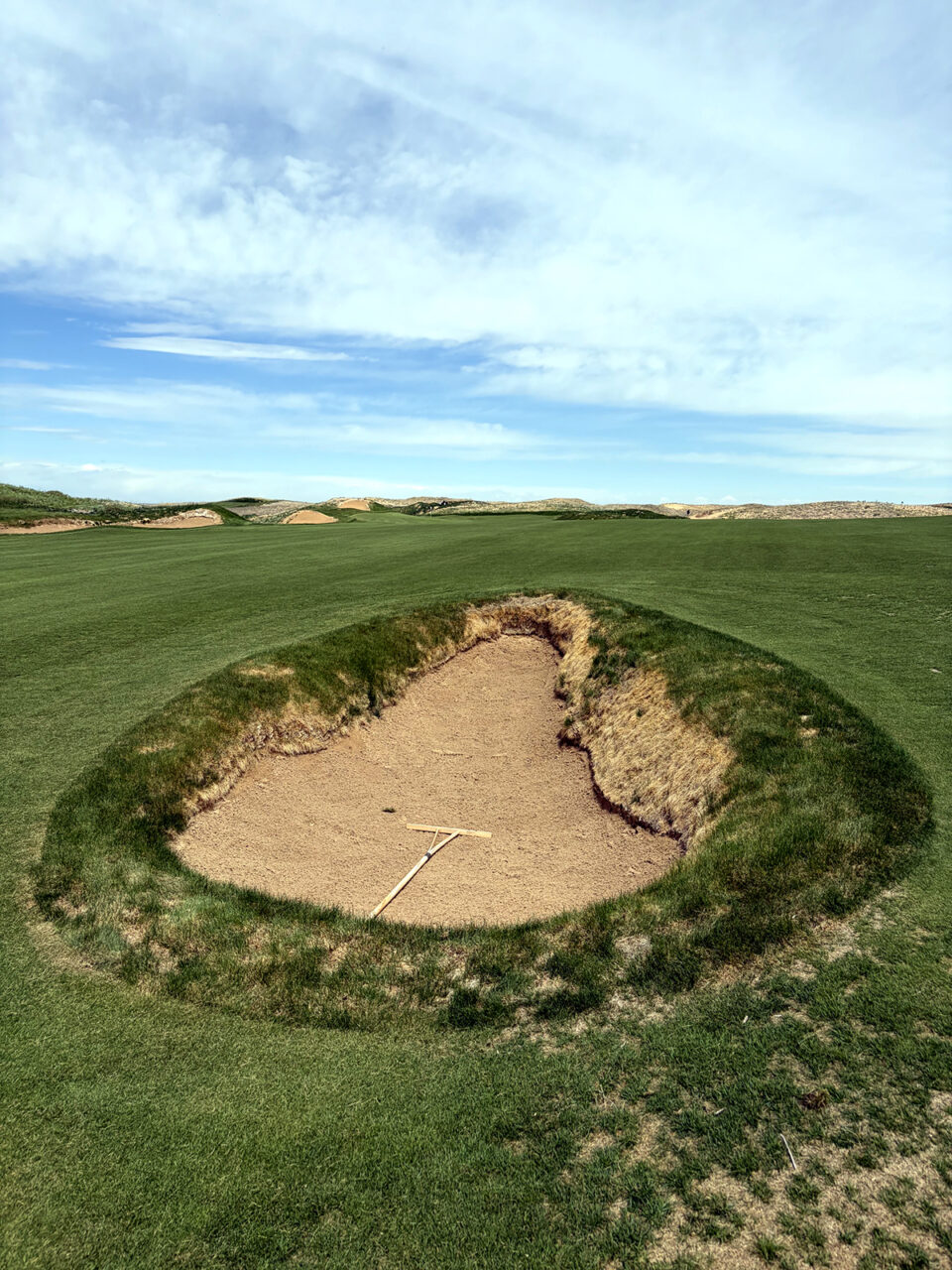 A pot bunker at Rodeo Dunes in Roggen, Colorado