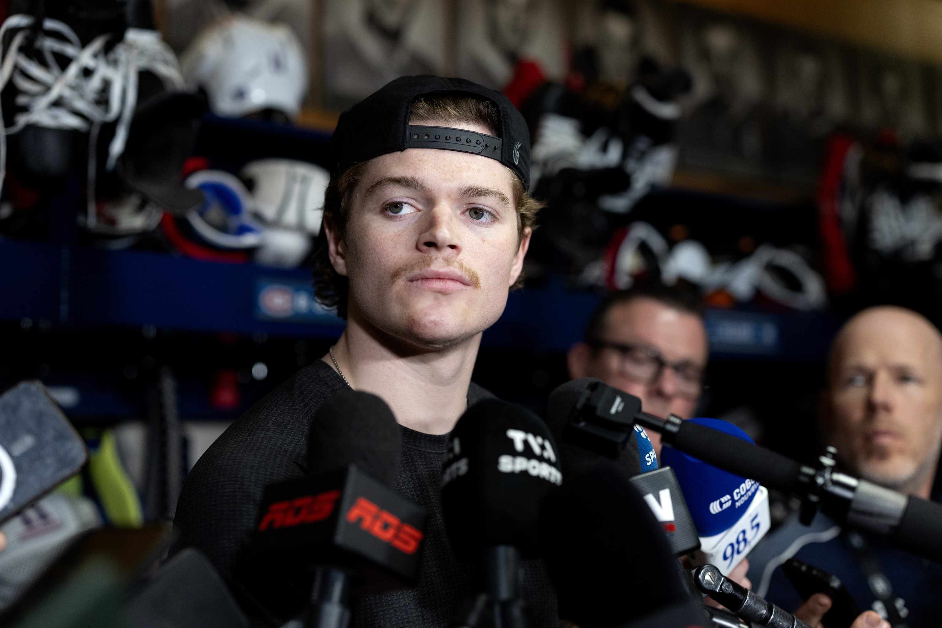 "I've got to be a lot better," Canadiens right-winger Cole Caufield says of his playoff struggles. "I expect a lot more out of myself."