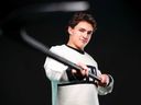 Standout OHL defenceman Chase Reid of the Sault Ste. Marie Greyhounds strikes a confident pose during the recent NHL Scouting Combine in Buffalo.