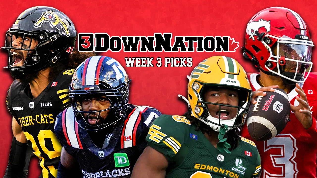 3DownNation CFL picks straight-up & against the spread: Week 3