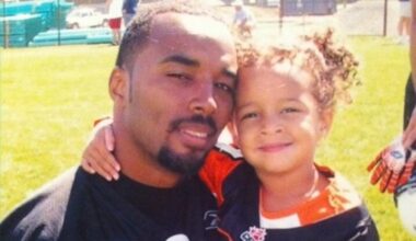 Barron Miles with his daughter Ava when he was a B.C. Lions defensive back from 2005 to '09.