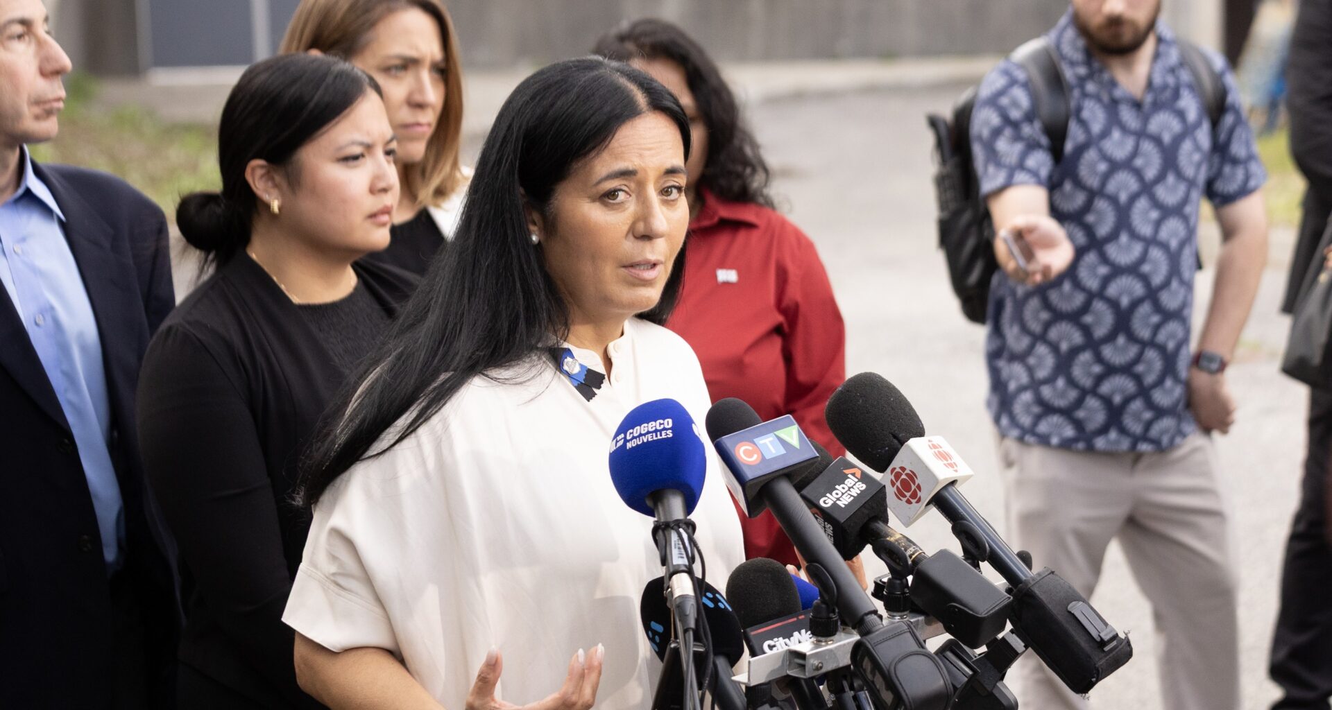 Montreal mayor Soraya Martinez Ferrada speaks about Monday
