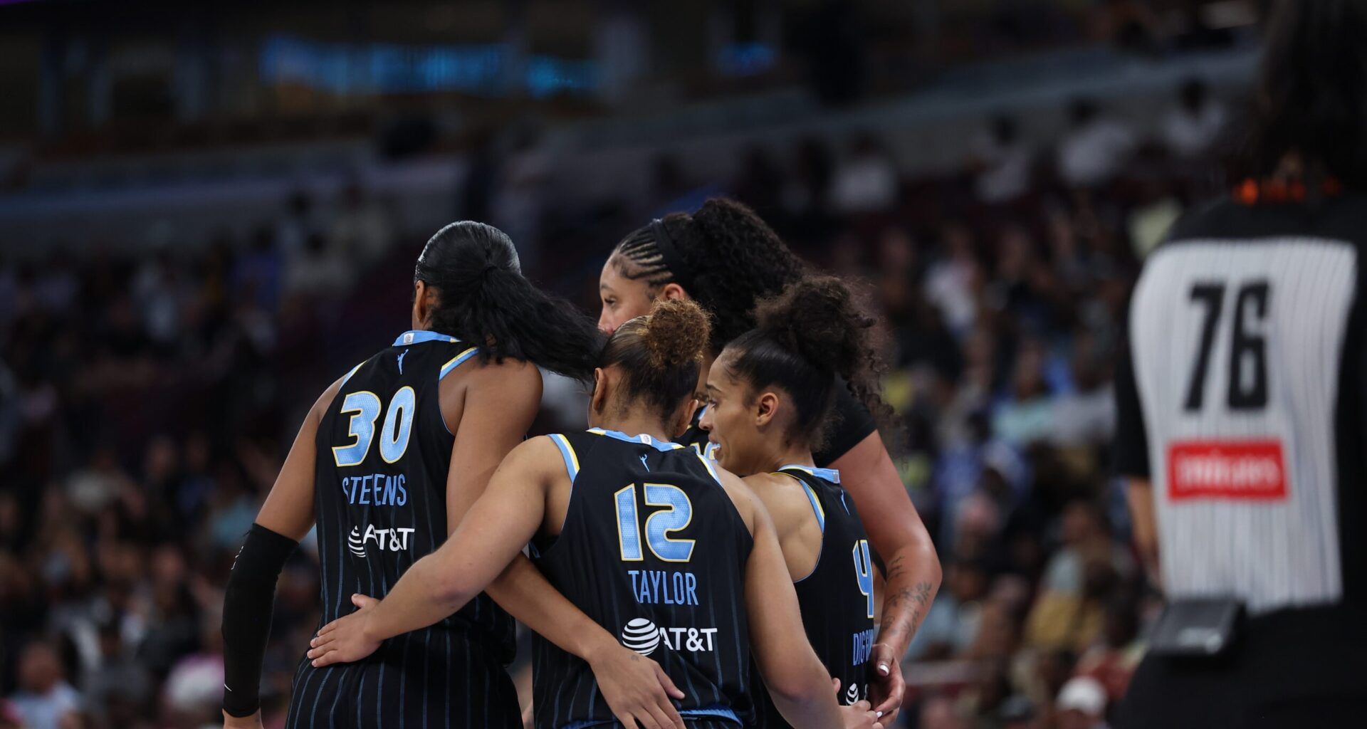 Recap: Sky Narrowly Lose to Aces, 107-99, in High-Scoring United Center Outing