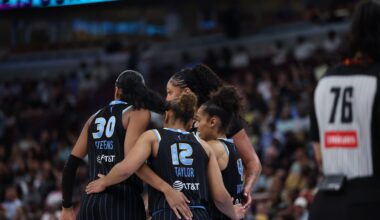 Recap: Sky Narrowly Lose to Aces, 107-99, in High-Scoring United Center Outing