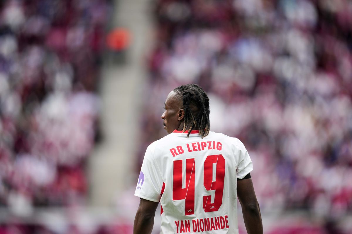 Yan Diomande of RB Leipzig.