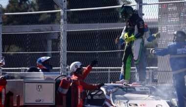 Huge Impact from Sam Mayer Destroys Wall in NASCAR's Naval Base Coronado Race, Collects 20+ Drivers