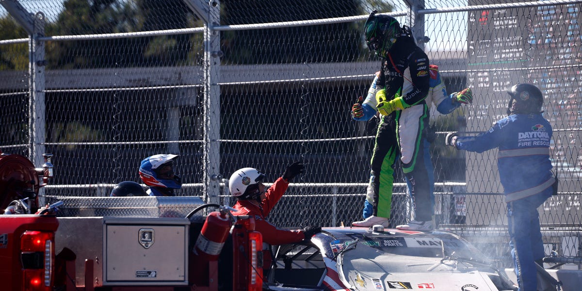 Huge Impact from Sam Mayer Destroys Wall in NASCAR's Naval Base Coronado Race, Collects 20+ Drivers