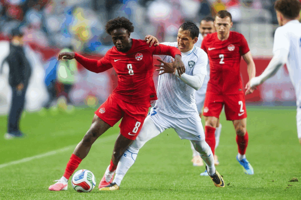Canada beats Uzbekistan 2-0 in World Cup tune-up in rainy Edmonton