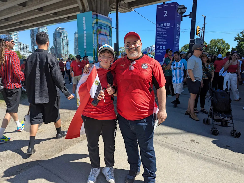 Tamer Elzoheiry and his son Elias made the trip to Vancouver all the way from Egypt