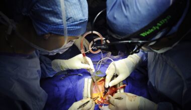 Open heart surgery