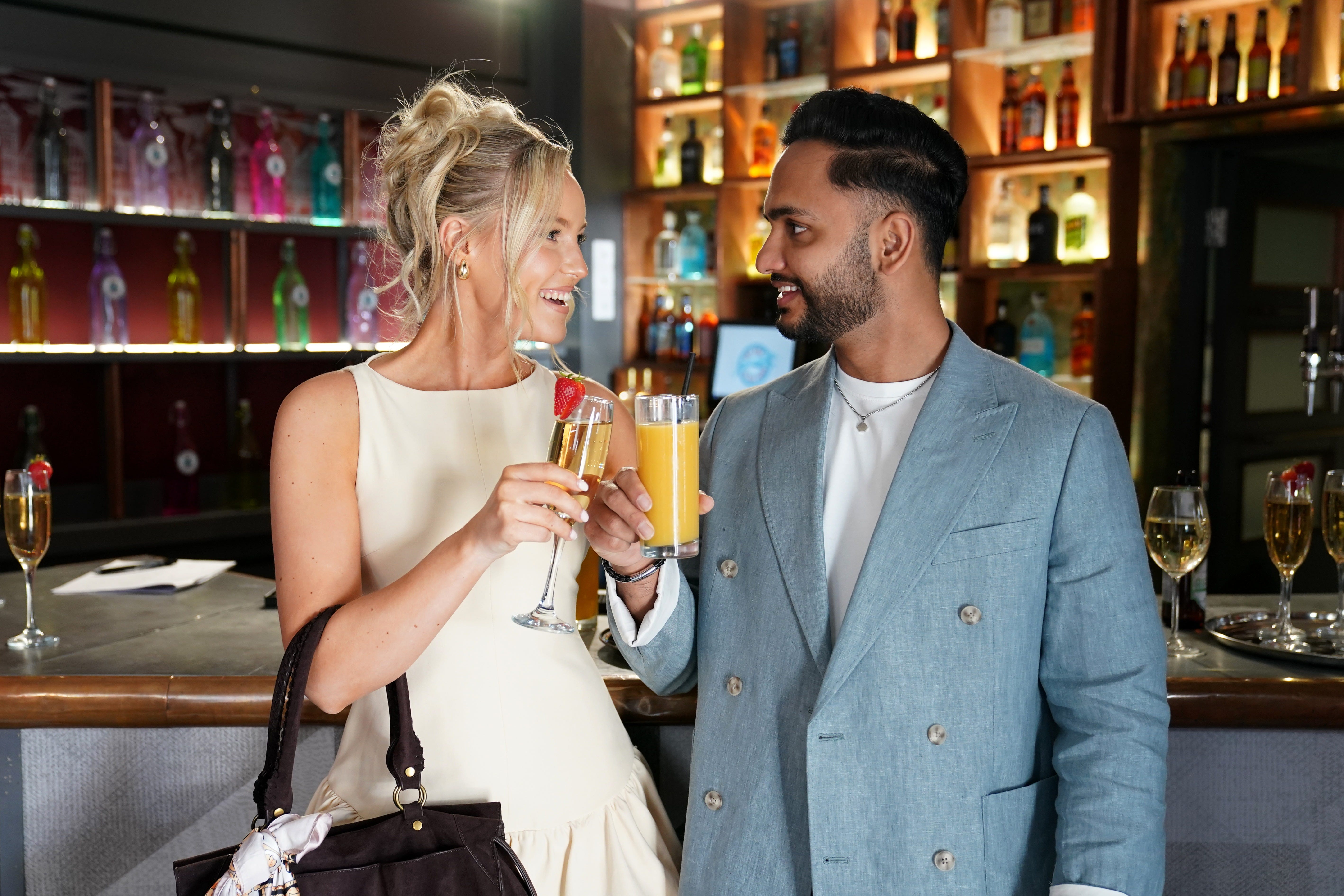 leah barnes and imran maalik in hollyoaks