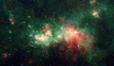 Westerhout 51 nebula in Aquila – one of the largest star factories in the Milky Way (Credit : NASA/JPL-Caltech)
