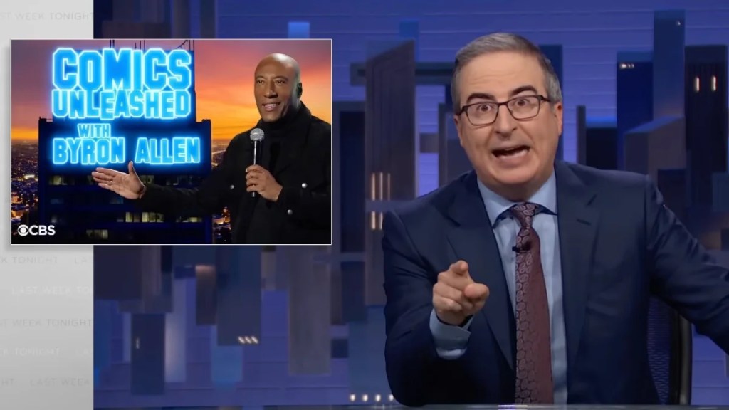 John Oliver Calls Out Stephen Colbert’s Replacement After Insane Self-Debate: ‘Let’s See Byron Allen Do That’ | Video