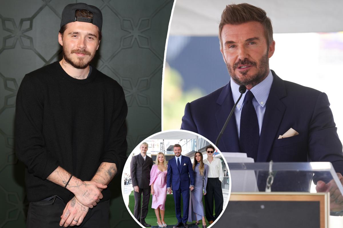 David Beckham shuts down interview question about son Brooklyn amid family feud