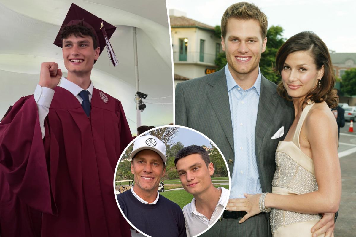 Tom Brady reunites with ex Bridget Moynahan as son Jack, 18, graduates high school
