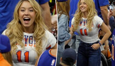 All about Sydney Sweeney's custom Knicks jersey for NBA Finals Game 5
