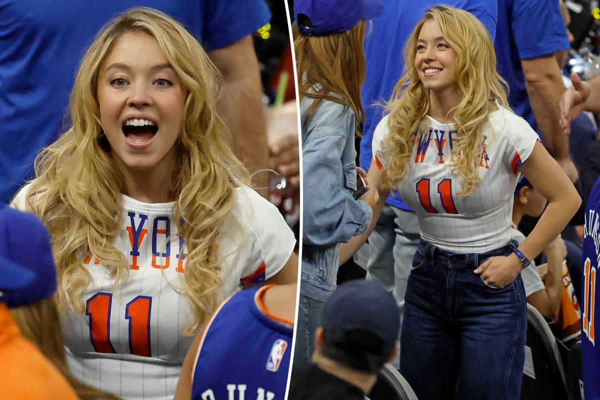 All about Sydney Sweeney's custom Knicks jersey for NBA Finals Game 5
