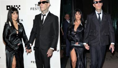 Kourtney Kardashian and Travis Barker make first red carpet appearance together in more than two years