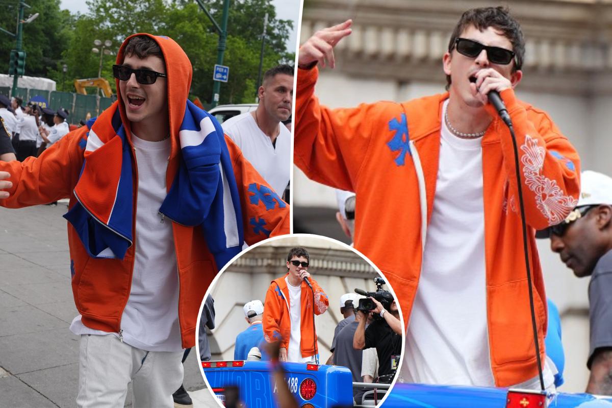 Timothée Chalamet celebrates Knicks win sans Kylie Jenner at star-studded parade