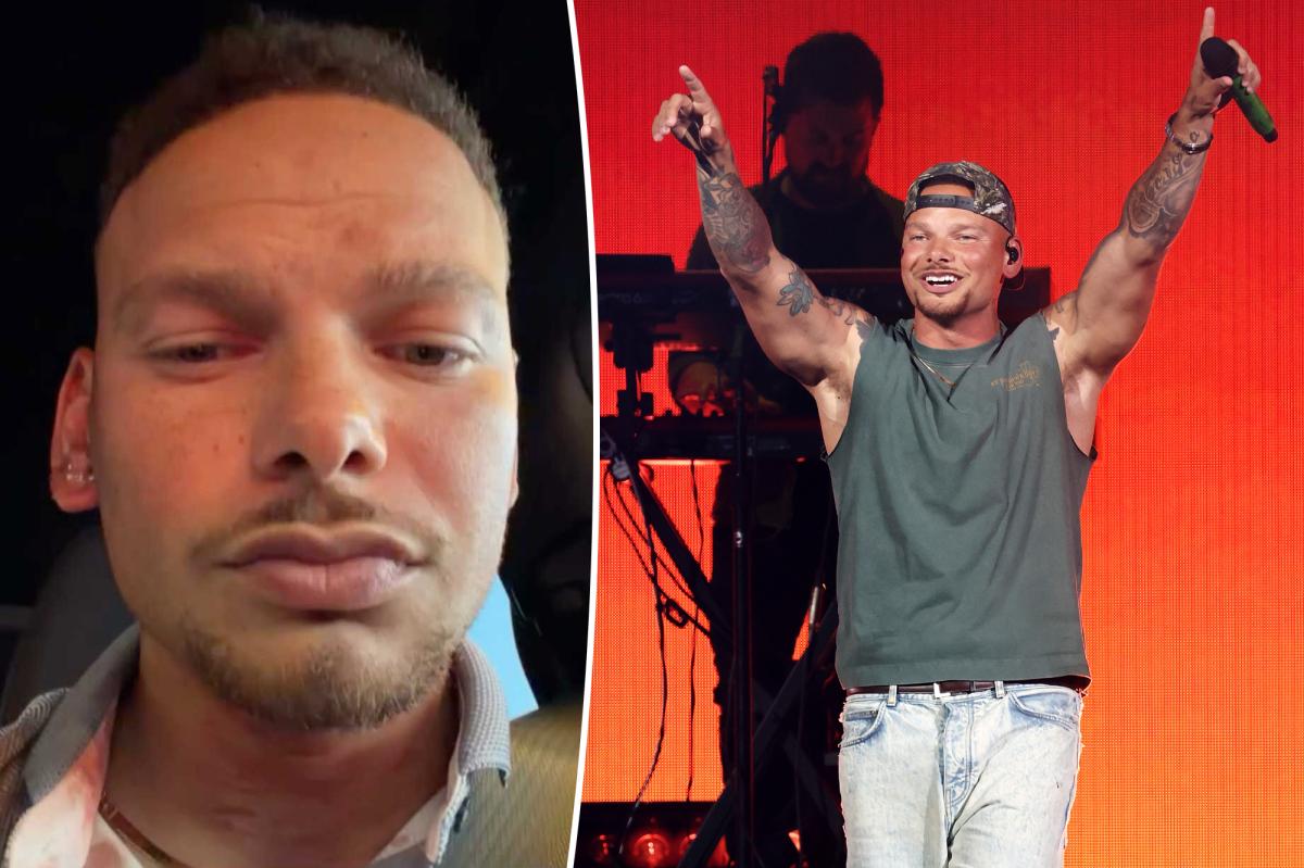 Country star Kane Brown suffers freak golf ball accident