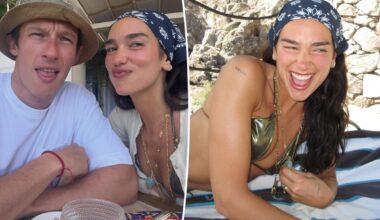 Bikini-clad Dua Lipa shares intimate glimpse at lavish honeymoon with Callum Turner
