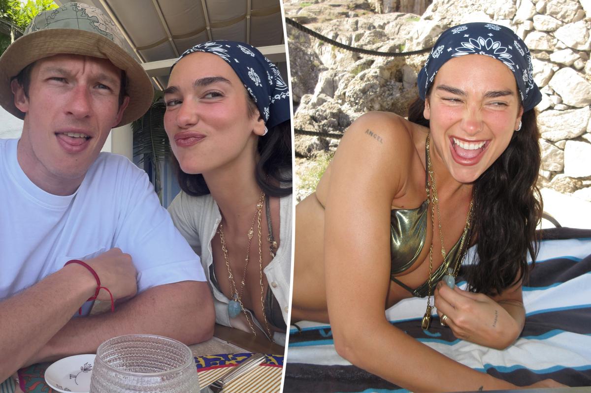 Bikini-clad Dua Lipa shares intimate glimpse at lavish honeymoon with Callum Turner