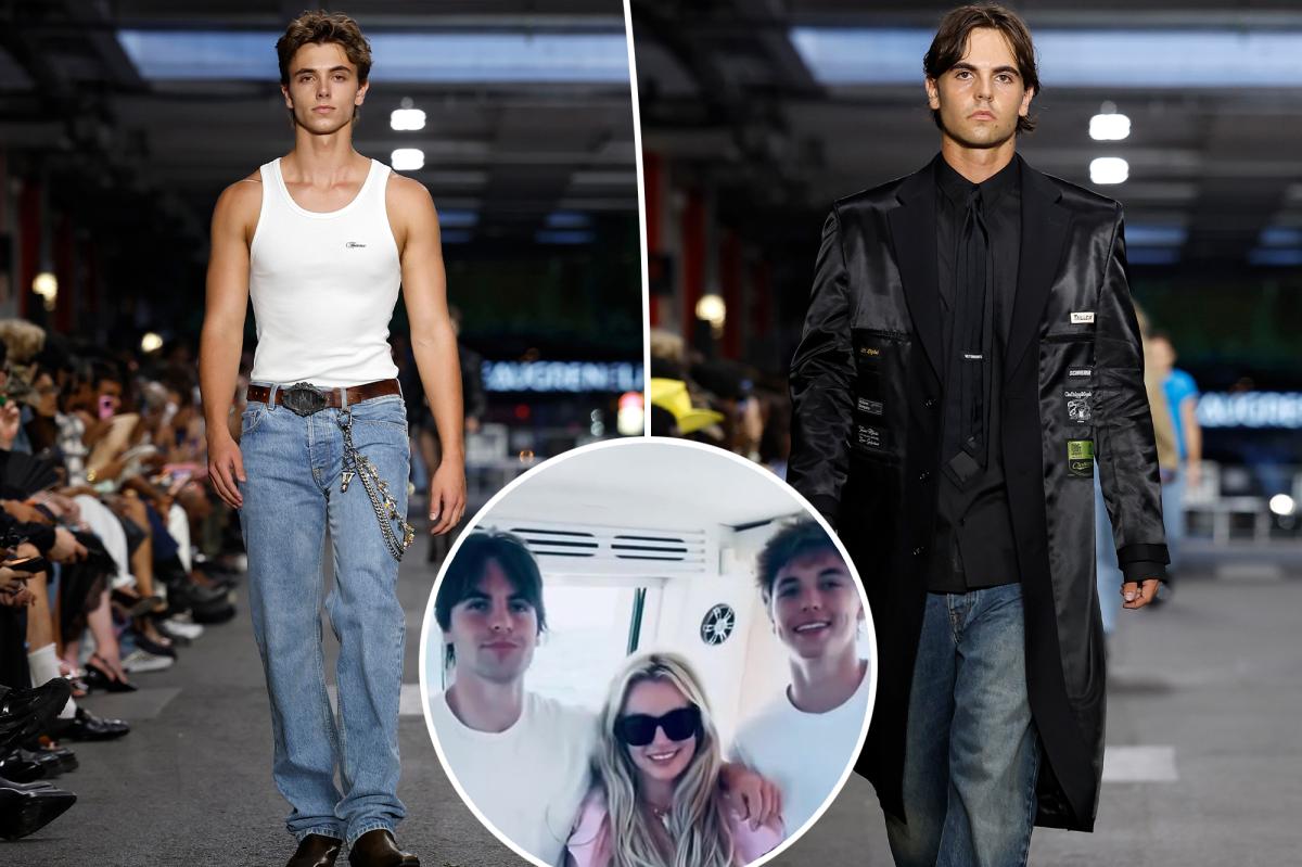 Britney Spears' sons make runway debut at Paris Fashion Week