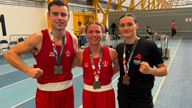 RAF Boxers win complete set of medals at the Four Nations Championships in Scotland
