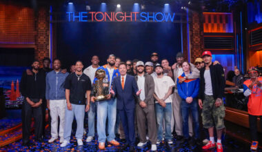Knicks Celebrate Their N.B.A. Title on ‘The Tonight Show’