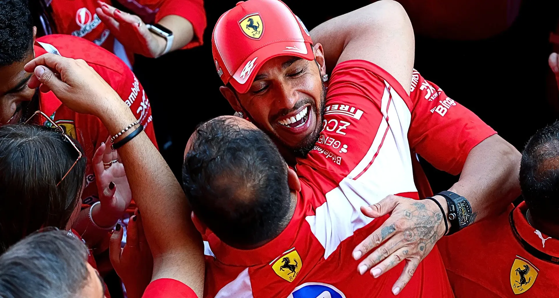 BARCELONA, SPAIN - JUNE 14: Novak Djokovic waves the chequered flag during the F1 Grand Prix of