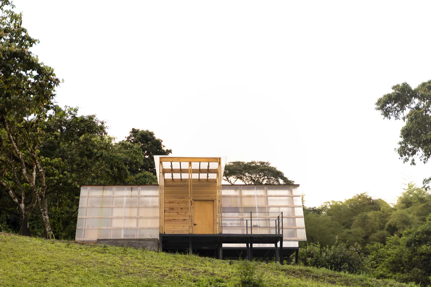 The cabins features two large outdoor terraces