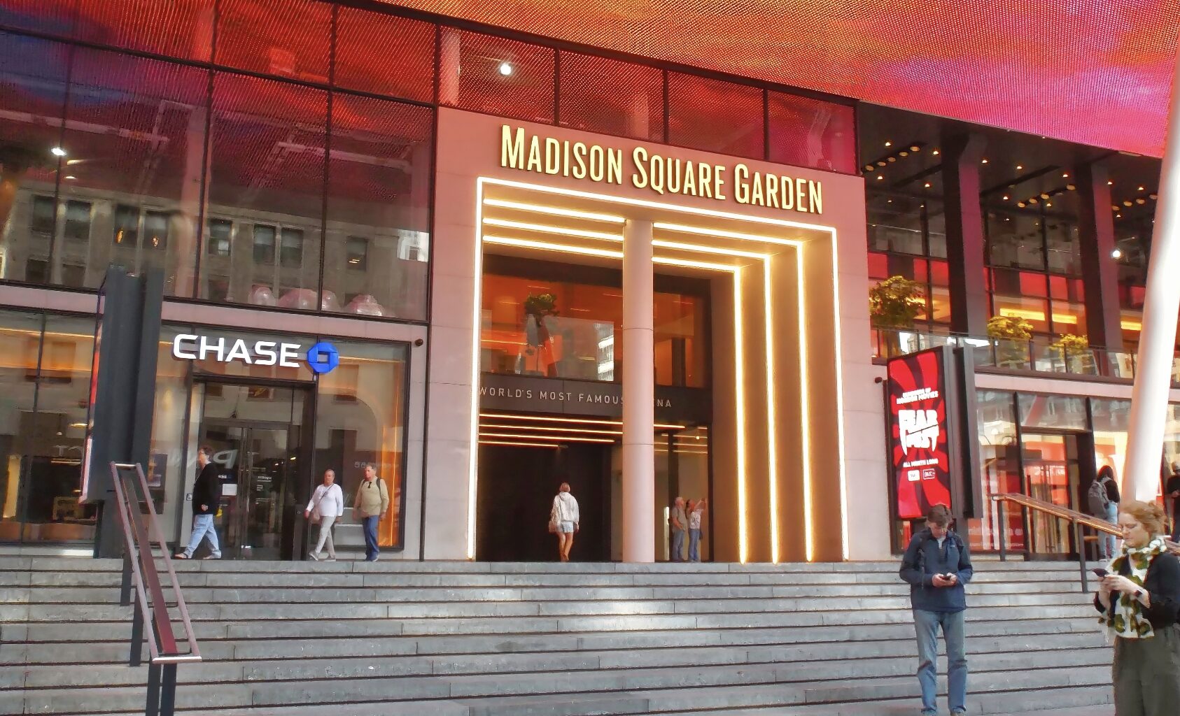 The Subway Entrance by Madison Square Garden in NYC Was Just Painted to Honor the Knicks