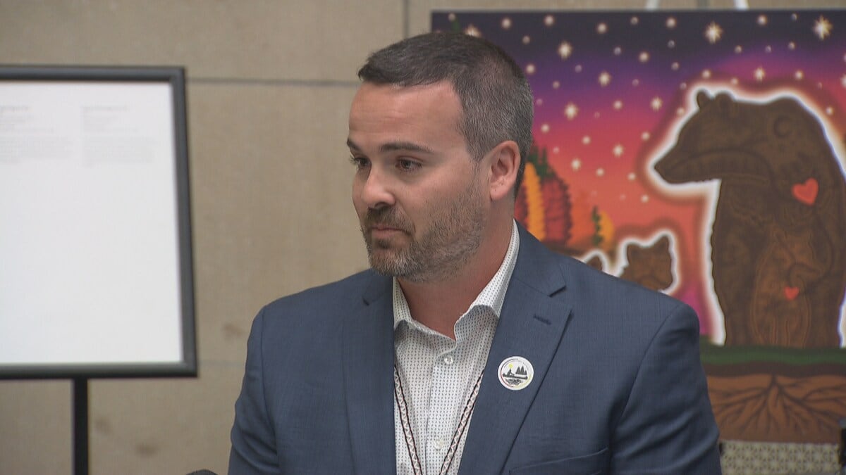 Still photo of Justin Roy, member of the Kebaowek First Nation Council