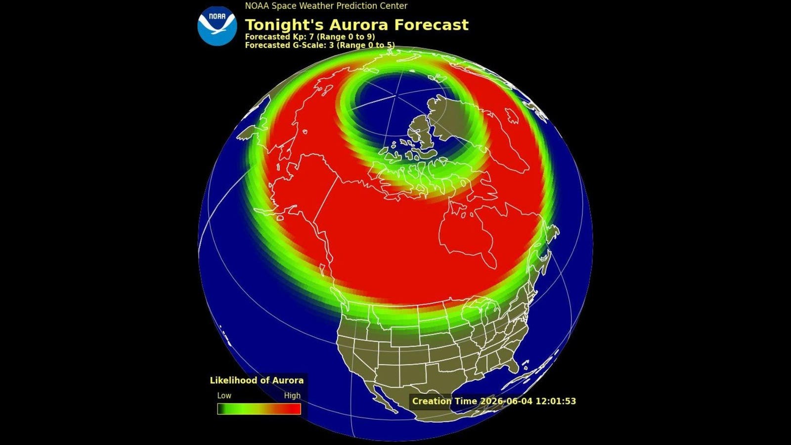 Upgraded ‘Severe’ Northern Lights Alert For 25 States Thursday