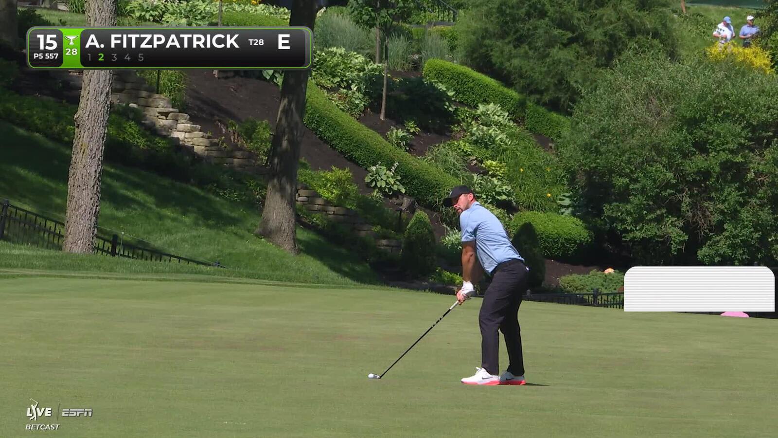 Alex Fitzpatrick reaches par-5 No. 15 in two, makes birdie at the Memorial