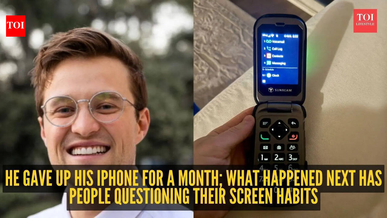 Reduce Screen Time: Man dumps his iPhone for a flip phone for 30 days, says ‘I’m using my brain more now’