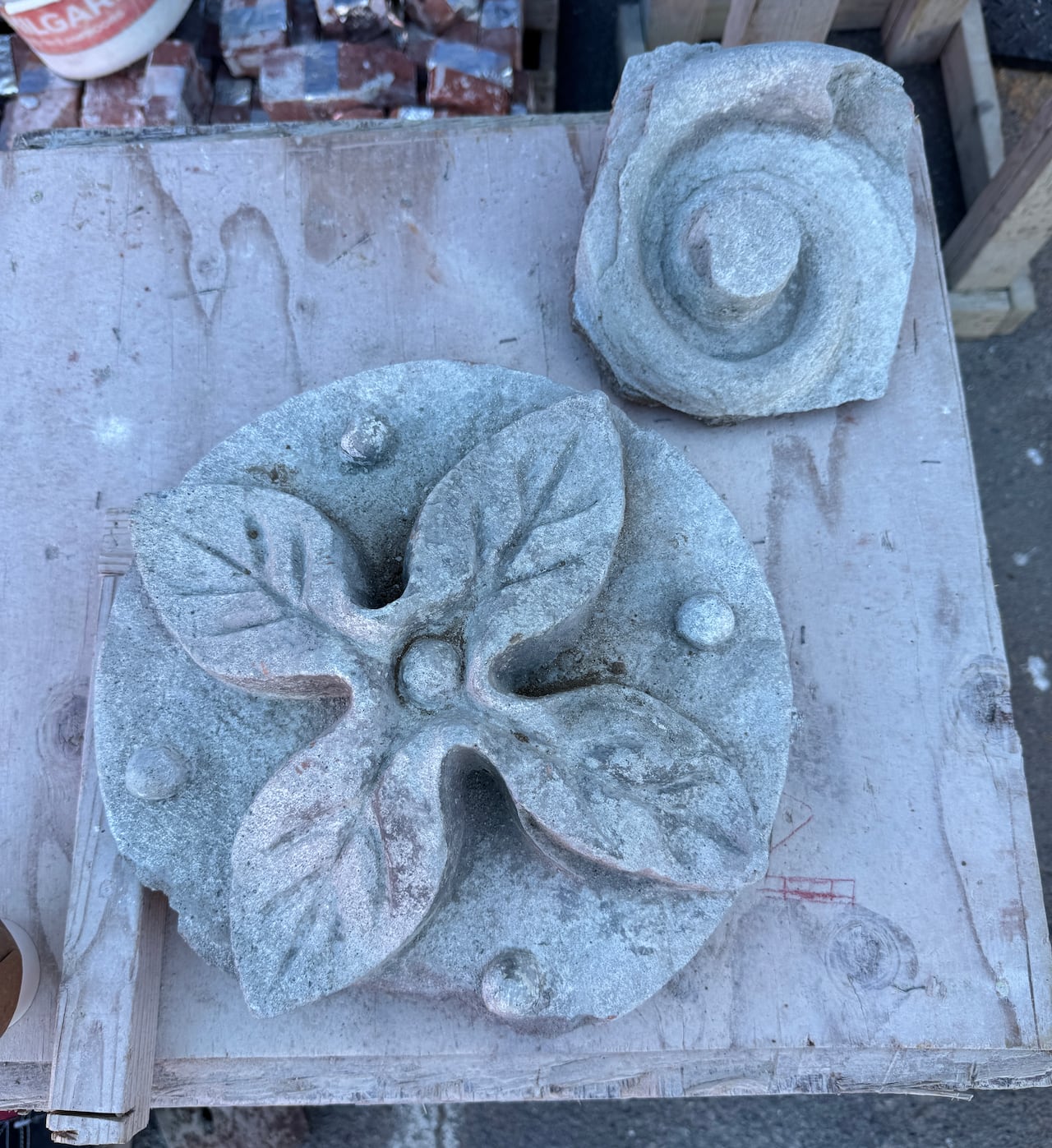 A stone rosette