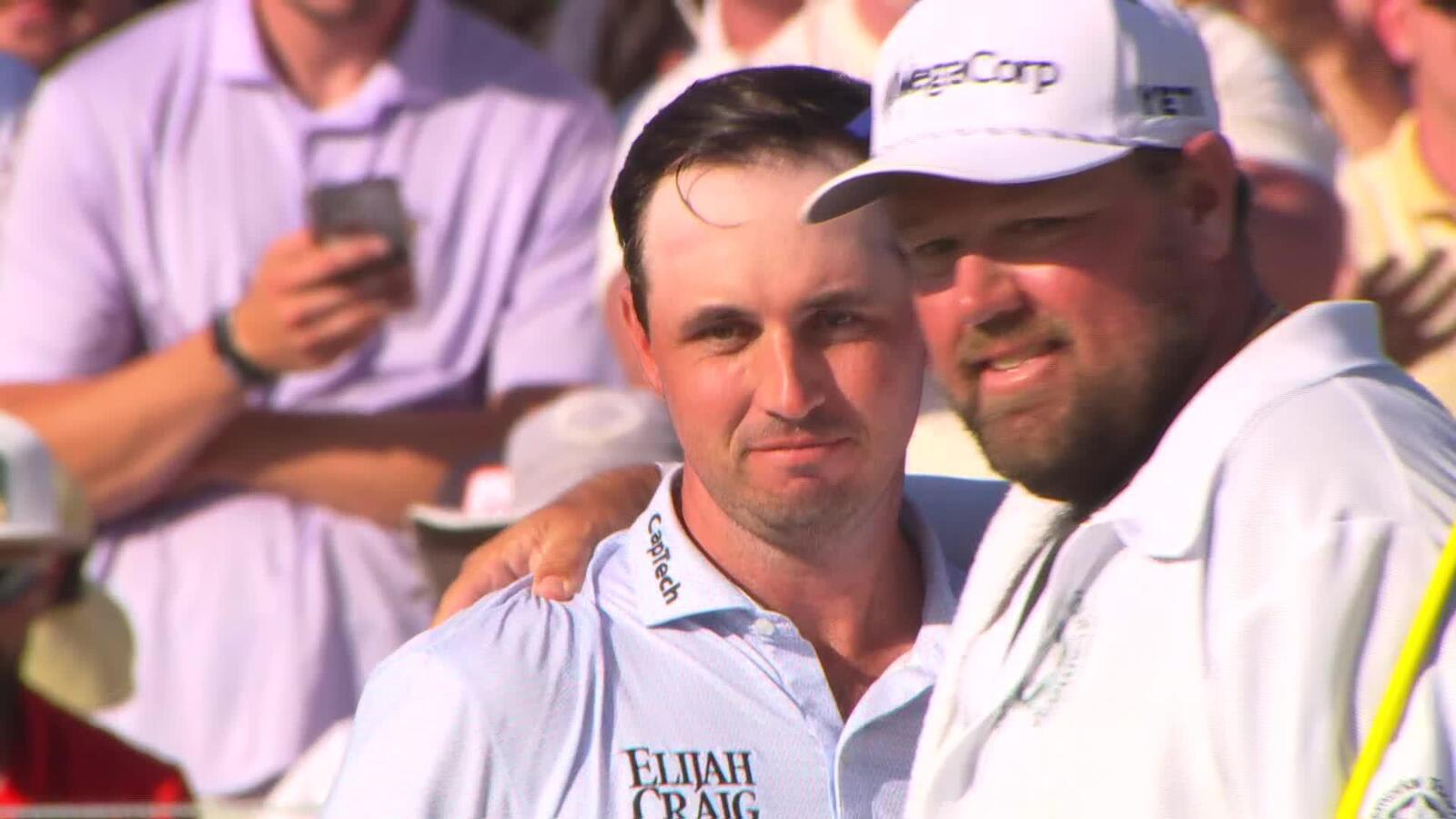 J.T. Poston pars to defeat Ryan Gerard on second playoff hole to win the Memorial