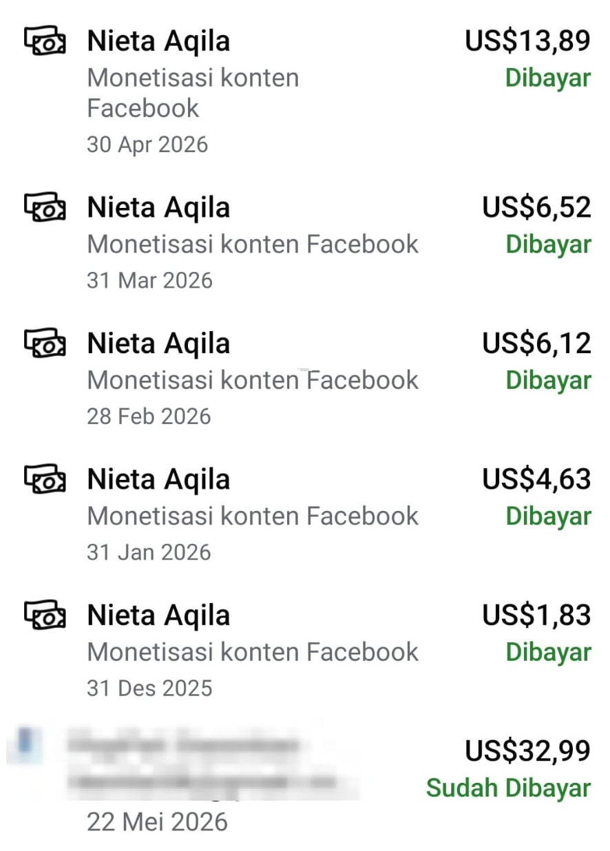 A social media image showing payouts.