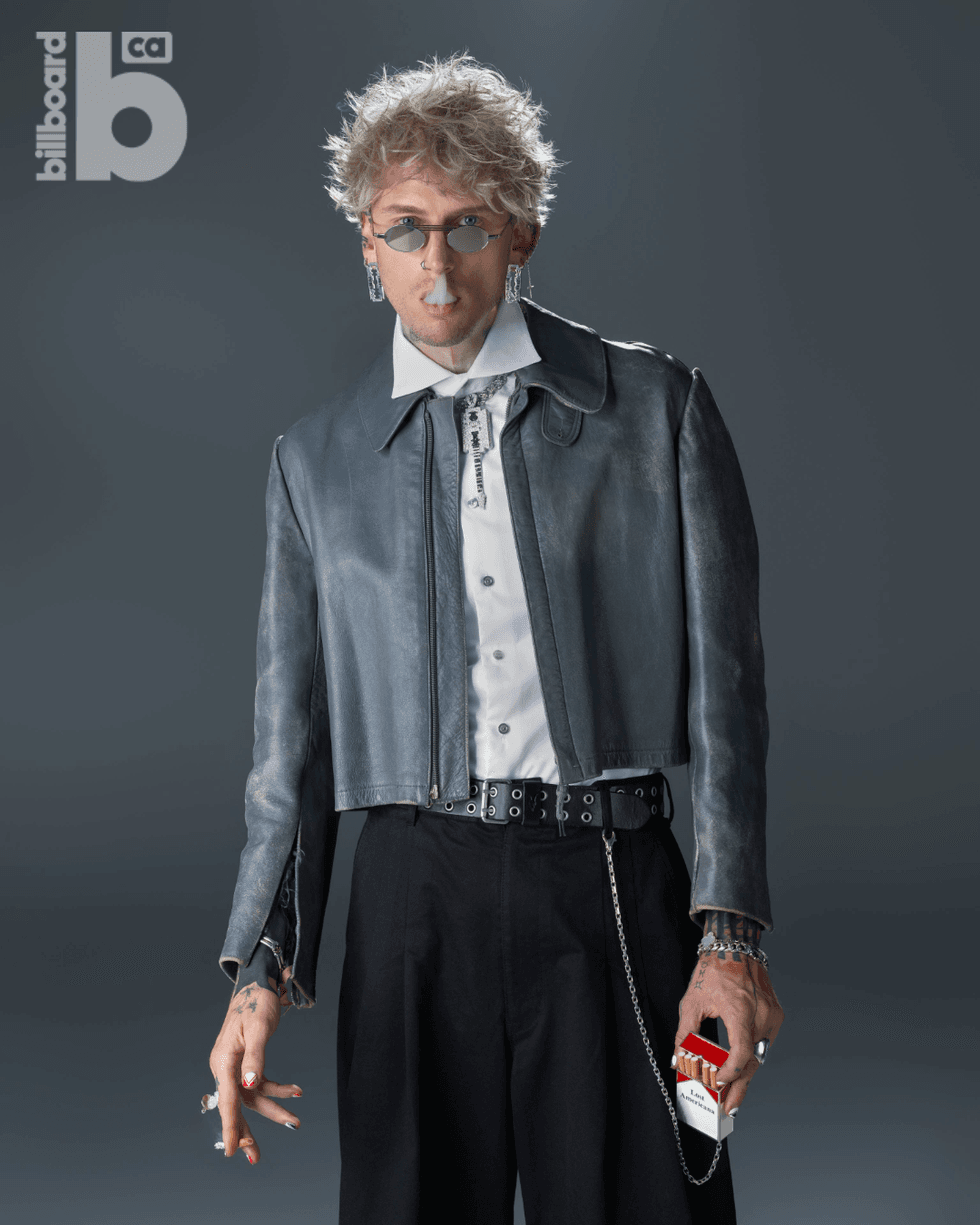 mgk photographed by Roxx in Los Angeles in May 2026. Hair by Aaron King, grooming by Sonia Lee.