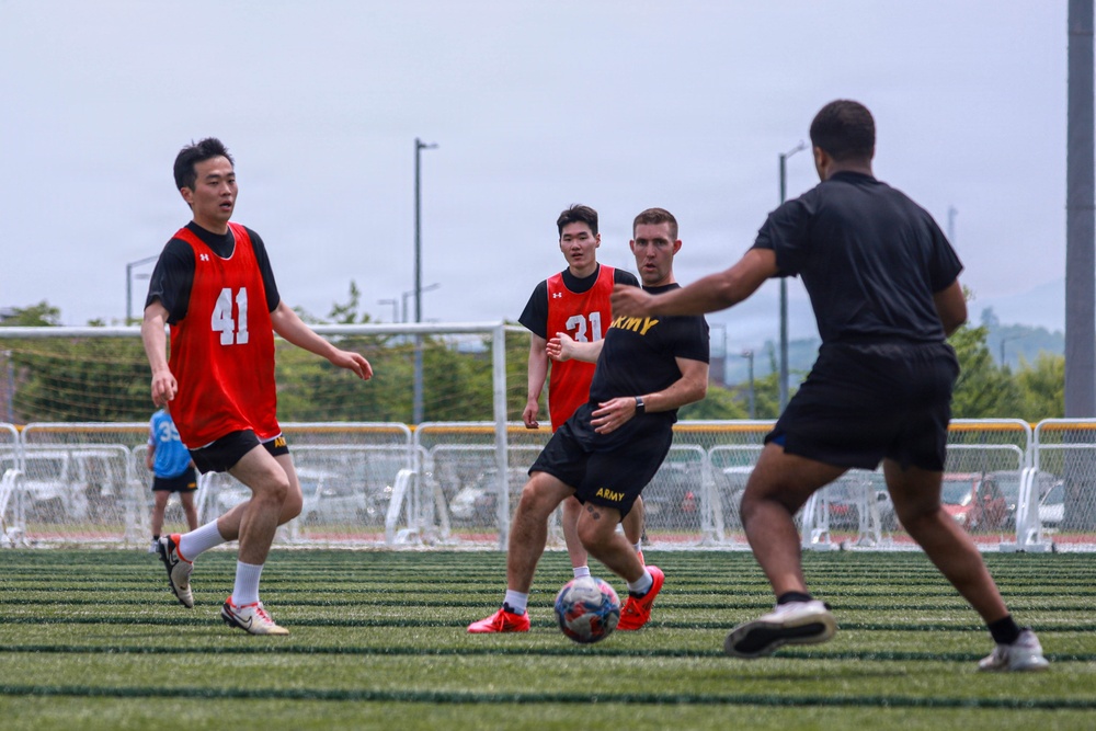 Soccer during KATUSA Friendship Week