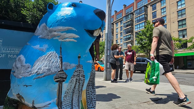 Beaver statues are taking over downtown Toronto for the World Cup